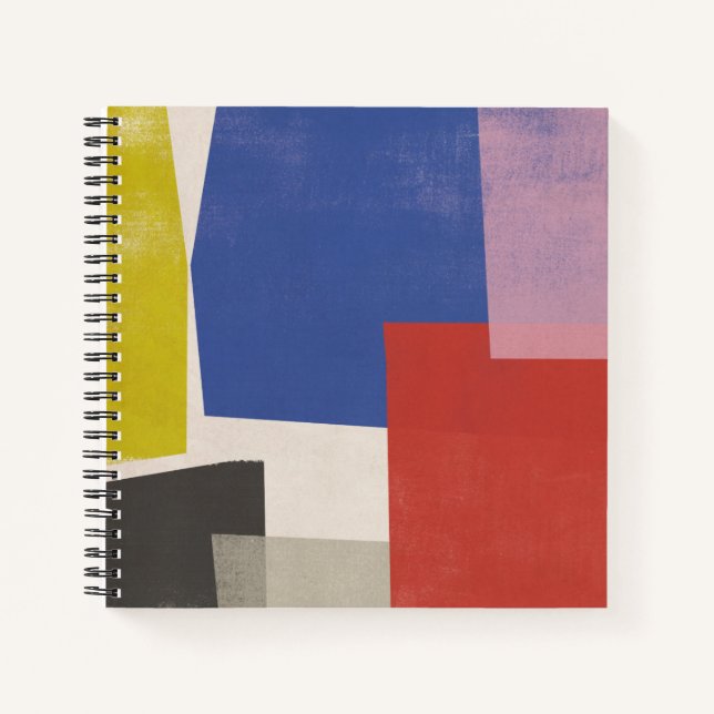 Carnet Foolscap - Colorblocs modernes (Devant)