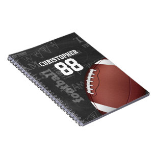 Carnet Football américain Personalized Chalkboard