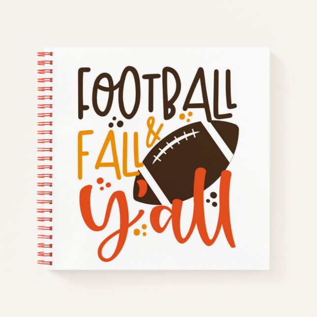 Carnet Football Fall & Y'all (Devant)