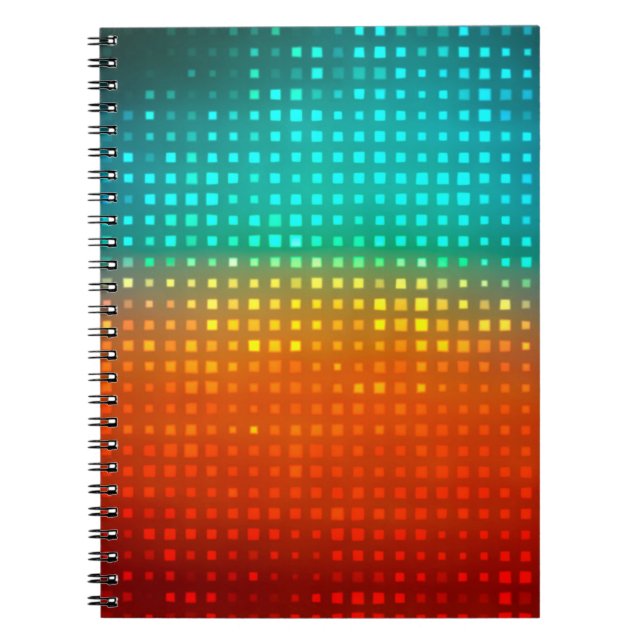 Carnet Football ou soccer multicolores Abstraits (Devant)