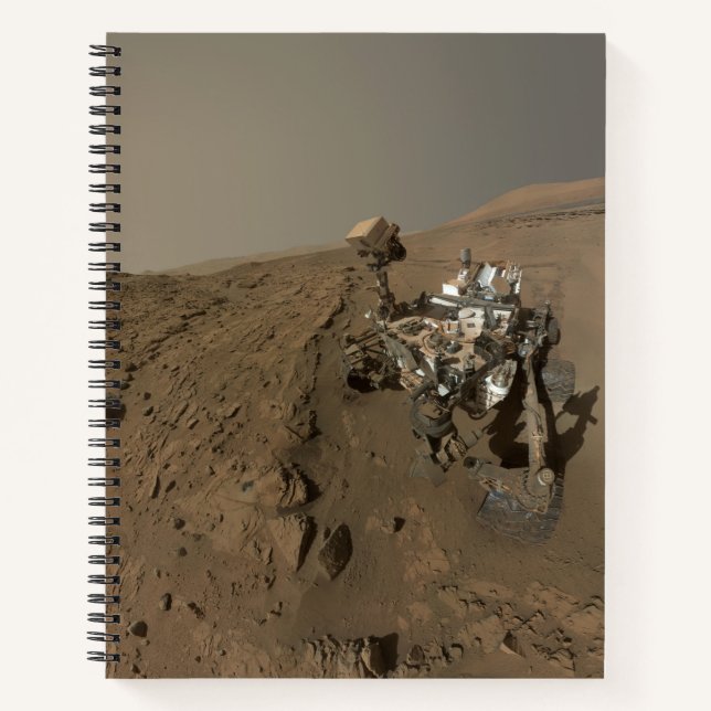 Carnet Forage sur Mars Curiosity Paysage martien rouge (Devant)