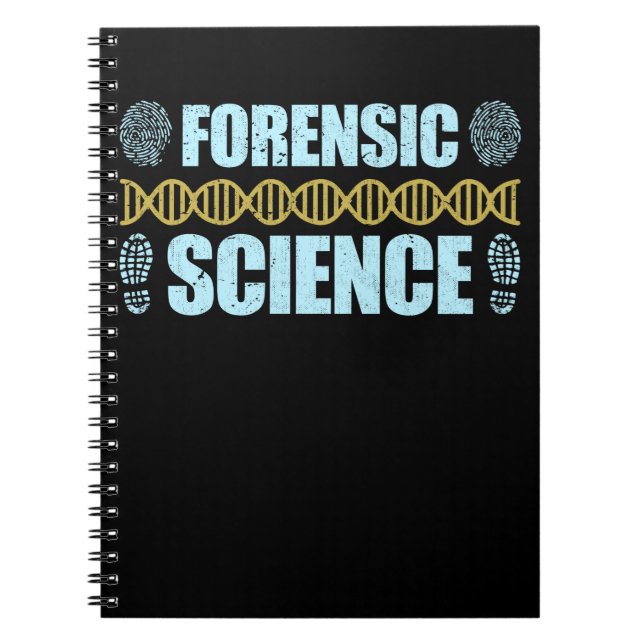 Carnet Forensic Science Criminology Detective DNA (Devant)