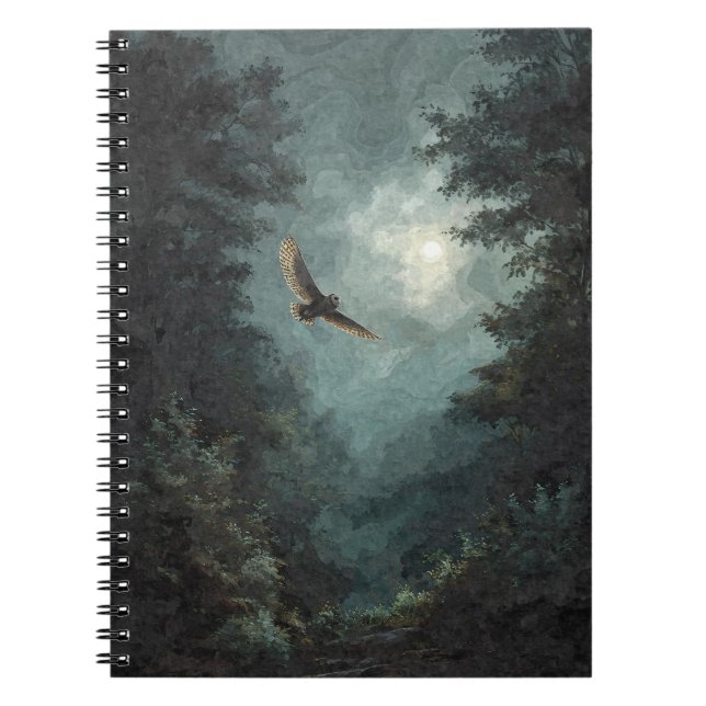 Carnet forestier Owl Moonlit (Devant)
