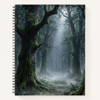 Carnet Forêt Ancienne Enchantée | Lumière du Bois Brumeux