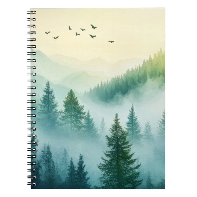 Carnet Forêt brumeuse (Devant)