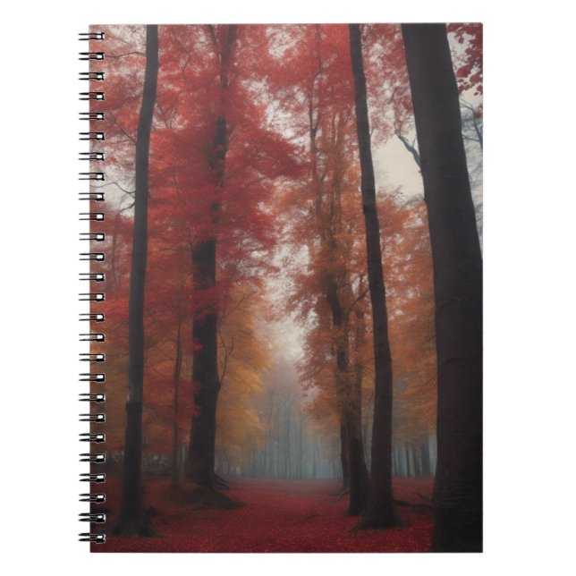 Carnet Forêt cramoisie  (Devant)