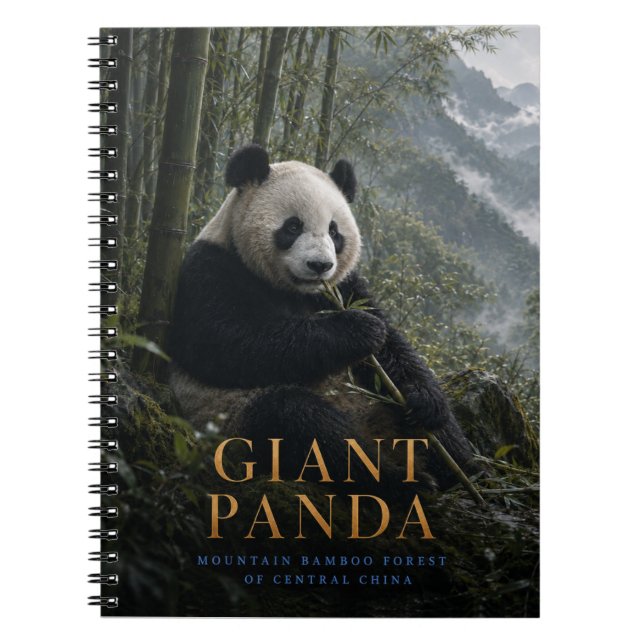 Carnet Forêt de bambou de Panda géant ANIMALS (Devant)