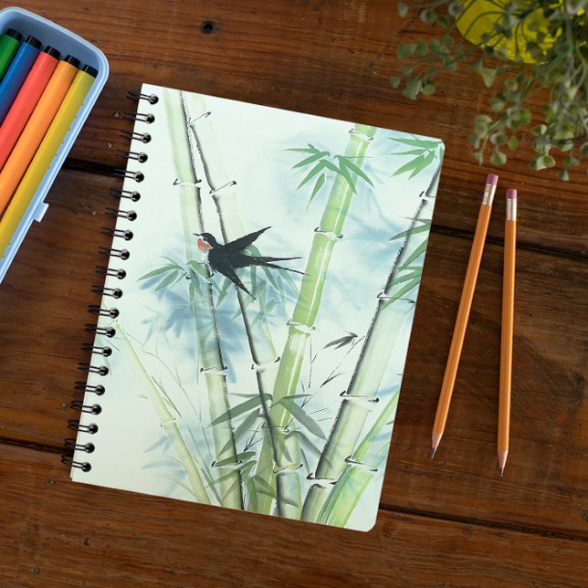 Carnet Forêt de bambou - vert (Créateur téléchargé)