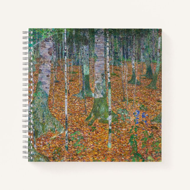 Carnet Forêt de bouleaux | Gustav Klimt | (Devant)