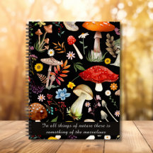 Forêt de champignons boisées Goblincore vintage