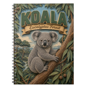 Carnet Forêt de eucalyptus de koala POPCUT
