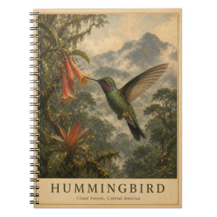 Carnet Forêt de nuages colibri VINTAGE