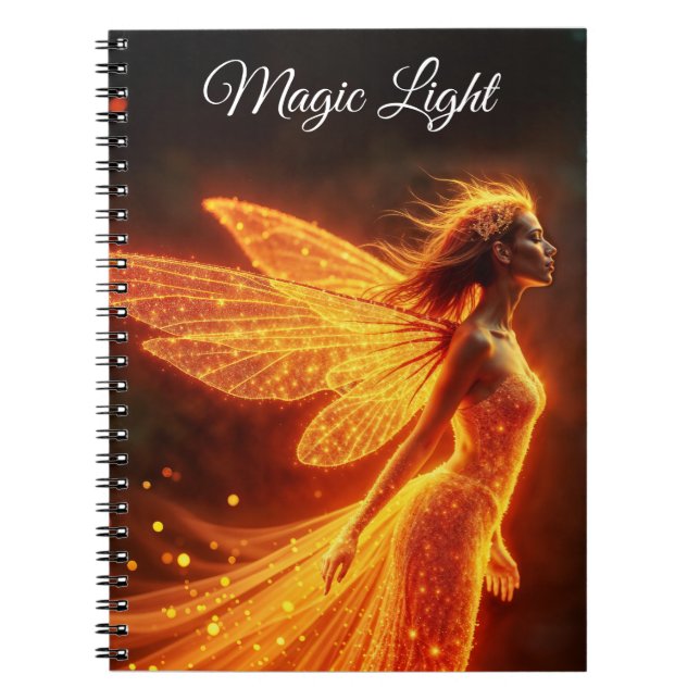Carnet Forêt élégante pixie mignonne feu princesse lumine (Devant)