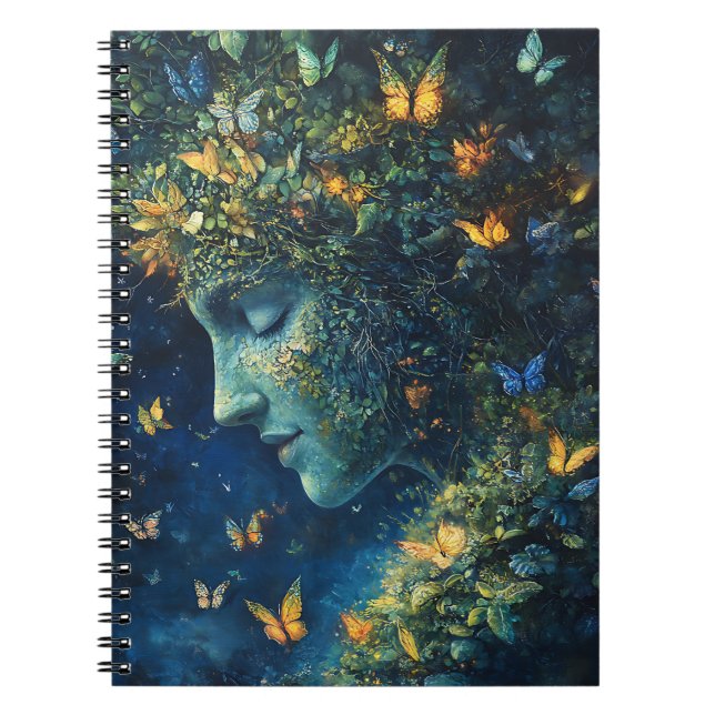 Carnet Forêt enchantée de la déesse papillon (1) (Devant)