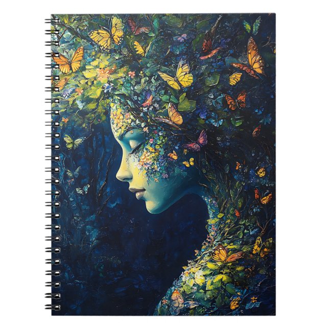 Carnet Forêt enchantée de la déesse papillon (2) (Devant)