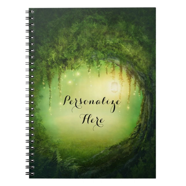 Carnet Forêt Enchantée de Rêve & Éclairages Rustique Pers (Devant)
