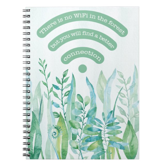 Carnet Forêt - feuilles tropicaux plus devis (Devant)