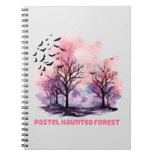 Carnet Forêt Hantée Pastel - Pastel Purple Éffrayant