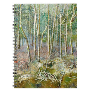 Carnet forêt hivernale