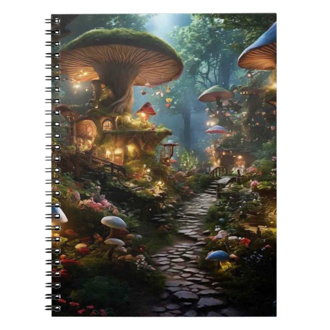Carnet Forêt Magique de Champignons  (Devant)