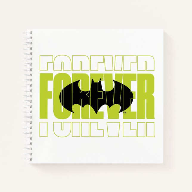 Carnet Forever Batman Typography Symbol Graphic (Devant)