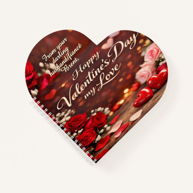 Carnet 'Forever Your Valentine' Spiral Notebook (Devant)