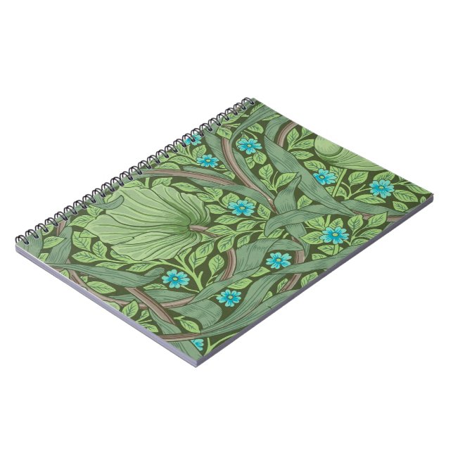 Carnet Forget-Me-Nots, Wallpaper de William Morris (Côté gauche)