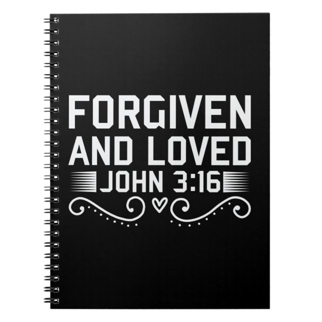 Carnet Forgiven And Loved John 316 Bible (Devant)