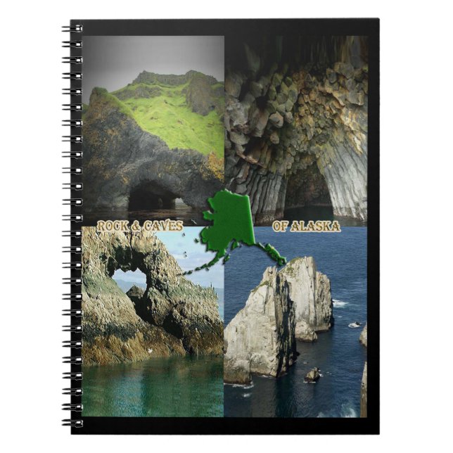 Carnet Formations et grottes rocheuses en Alaska Collage (Devant)