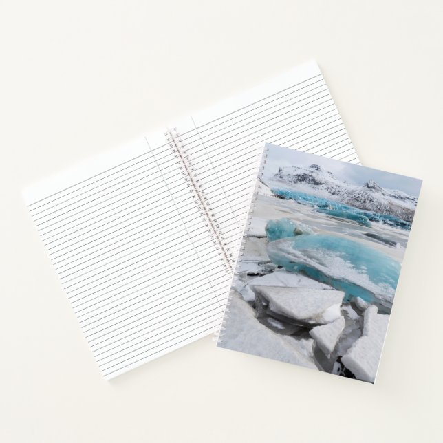 Carnet Formations glaciaires de glace en hiver (Intérieur)