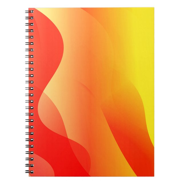 Carnet Forme d'onde géométrique avec Abstrac flou à dégra (Devant)