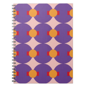 Carnet Forme géométrique design motif rétro abstrait vint