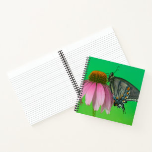 Carnet Forme noire du papillon swallowtail tigré de l'est