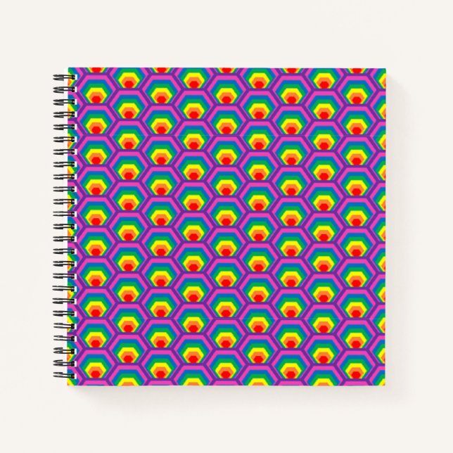 Carnet Formes colorées Abstraites (Devant)