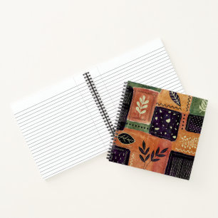 Carnet Formes et feuilles de cercles géométriques abstrai
