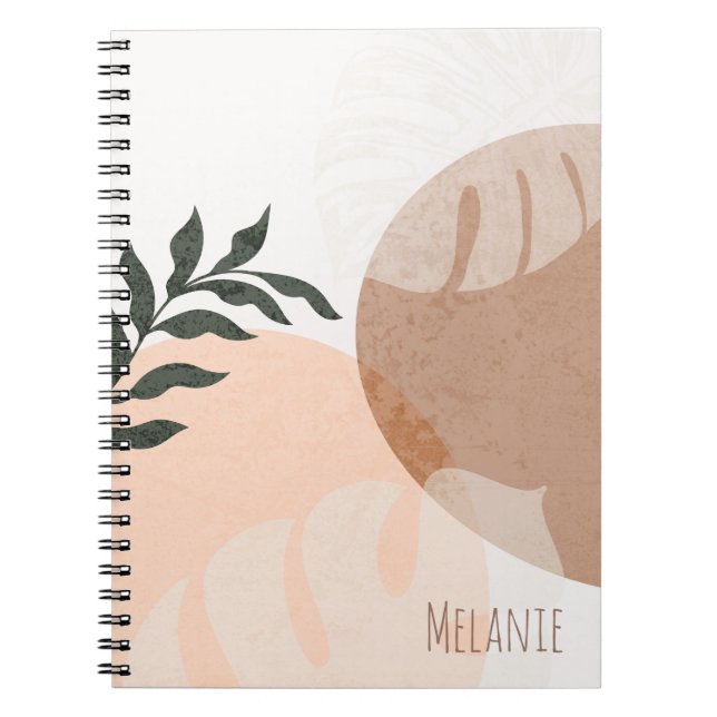 Carnet Formes géométriques abstraites et nom de plantes (Devant)