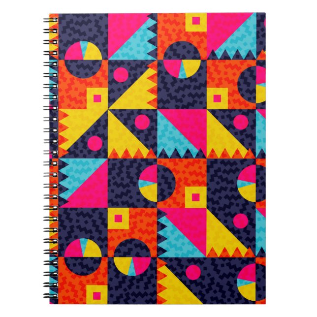 Carnet Formes géométriques Abstraites. Illustration color (Devant)