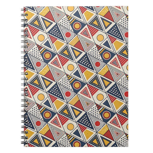 Carnet Formes géométriques et motifs de lignes dans le st (Devant)