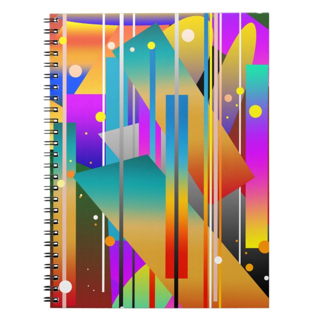 Carnet Formes géométriques modernes Motif abstrait  (Devant)