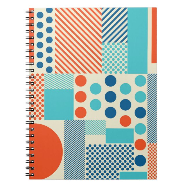 Carnet Formes géométriques, Motif d'art moderne. (Devant)