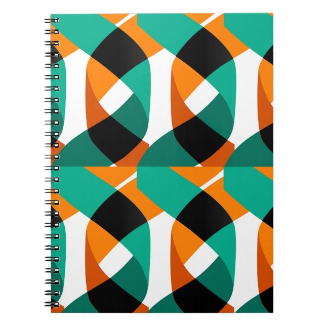 Carnet Formes modernes et motif géométrique transparent e (Devant)