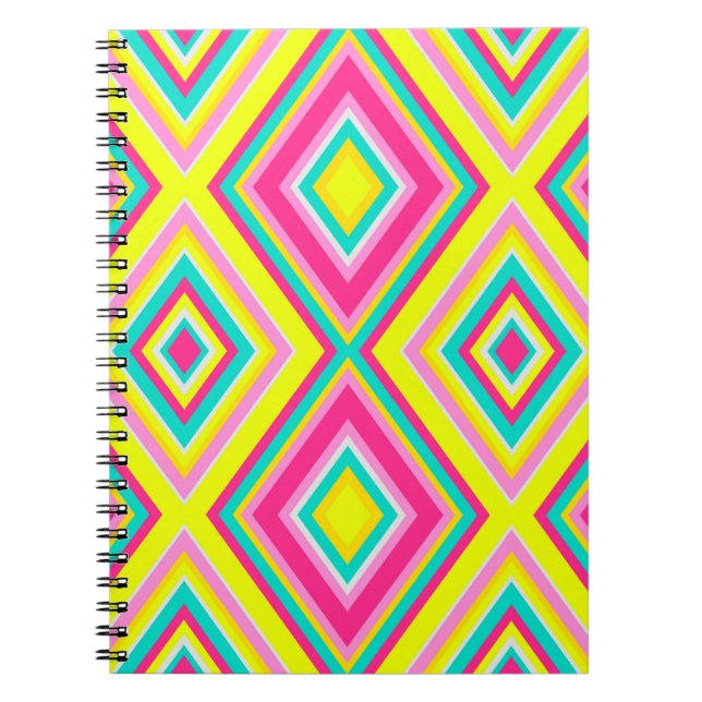 Carnet Formes modernes géométriques Triangles Motif (Devant)