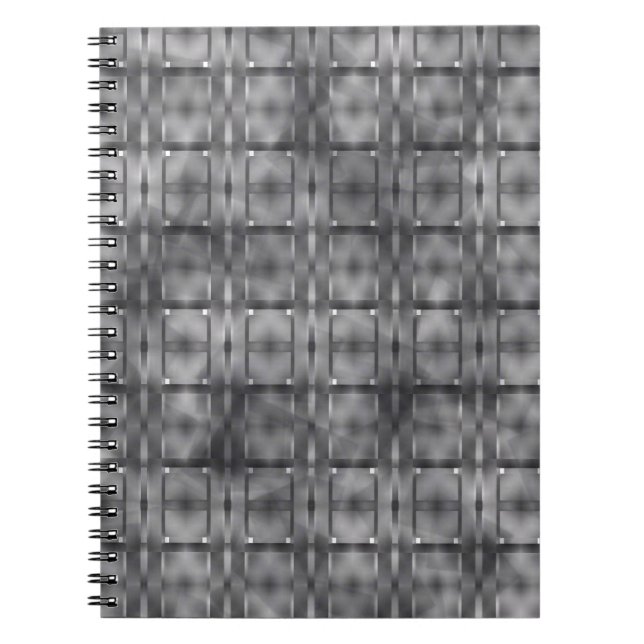 Carnet Formes rectangulaires de couleur grise et taches s (Devant)
