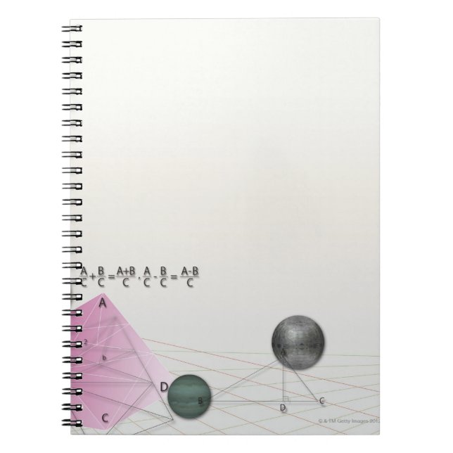 Carnet Formule, graphique, symboles mathématiques 3 (Devant)