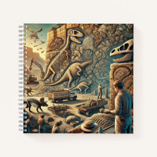 Carnet Fossiles de dinosaures & Excavation de paléontolog