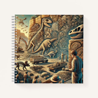 Carnet Fossiles de dinosaures & Excavation de paléontolog