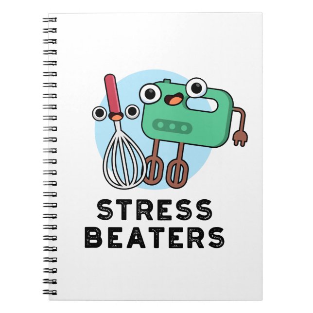 Carnet Fouet de cuisson drôle pour Battre le Stress Pun  (Devant)