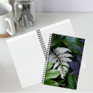 Carnet Fougère Japonaise Peinte Florale