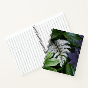 Carnet Fougère japonaise peinte florale