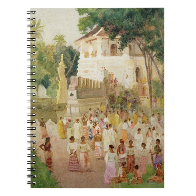 Carnet Foules à un monument en Inde, 1895 (la semaine et (Devant)